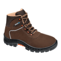 Bota De Segurança Nobuck Cadarço Bidensidade Bico De Plástico Marrom 75BPR29MSMCBP Tamanho 42 CA 41370 Marluvas
