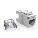 Conector RJ45 Fêmea 4 Polos Categoria 5e Branco Furukawa | Diagonal direita das peças do produto