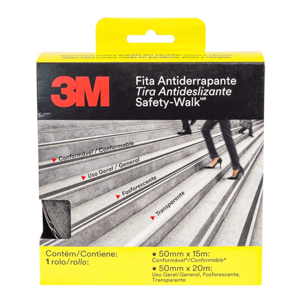 Fita Antiderrapante 50mm x 5m Safety Walk Preta 3M do Brasil - Acal Home  Center