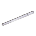Luminária Hermética Fluorescente Cinza 54W LED | Diagonal direita do produto em posição horizontal