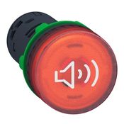 Sinaleiro Red Plast Vm 22Mm 24V Led C/Sinal Sonoro XB5KS2B4 - Schneider