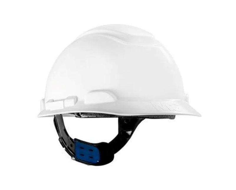 Capacete Aba Frantal Branco 3M | Dimensional - Imagem ilustrativa, ampliada com a frente para o lado esquerdo