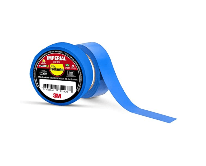 Fita Isolante Imperial Azul 18mm x 20M  3M | Fita solta
