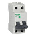 Disjuntor Mini Bipolar 10a 220/380V B 3KA 5SL12106 - Siemens | Imagem ilustrativa, Peça ampliada, posicionada para a esquerda.