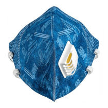 Respirador Descartável Dobrável Azul Com Válvula Pff2-S 9822 HB004541304 3M