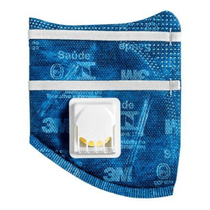 Respirador Descartável Dobrável Azul Com Válvula Pff2-S 9822 HB004541304 3M