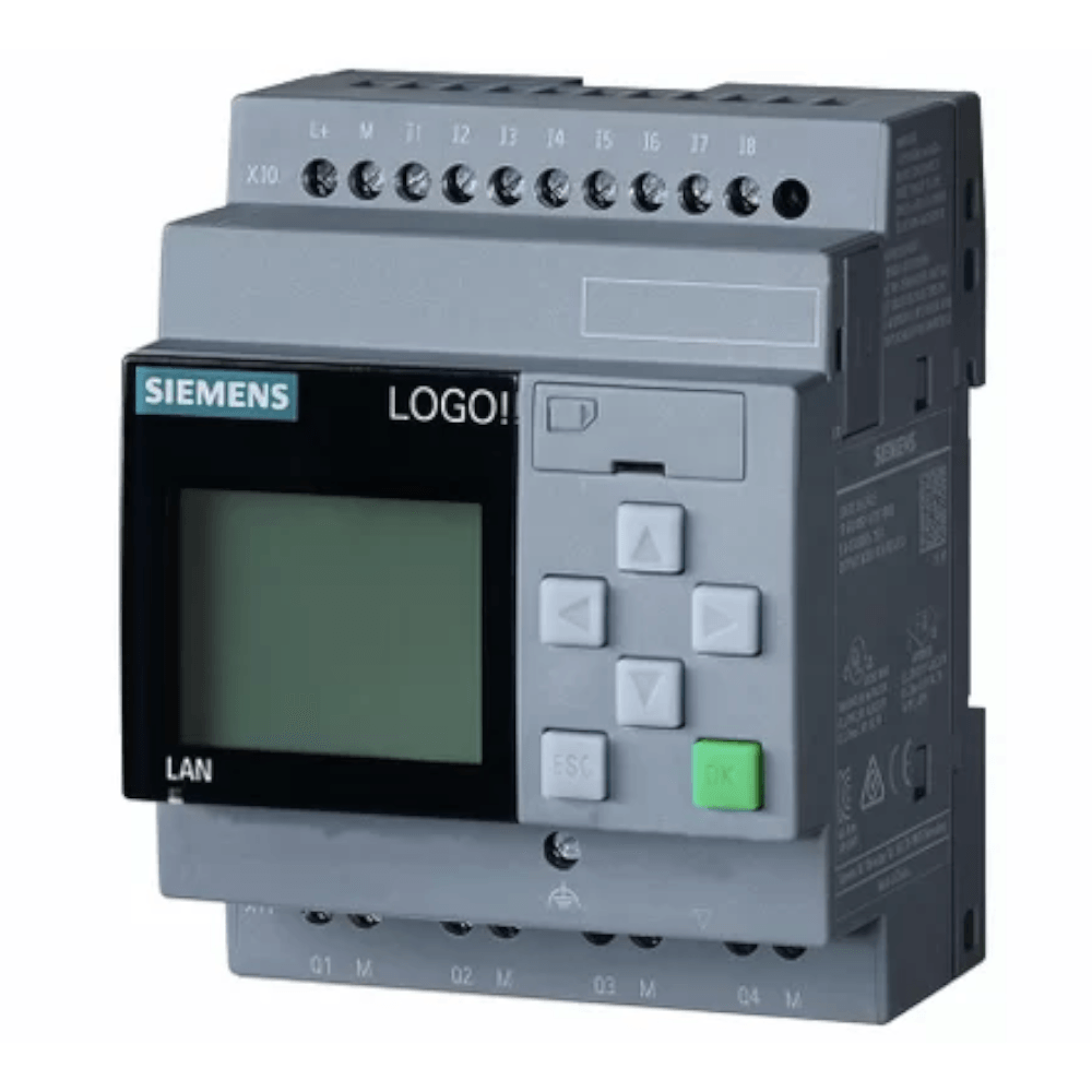 Controlador Lógico Programável LOGO 8 CLP 12/24Vcc 8 Digitais 6ED10521MD080BA1 Siemens
