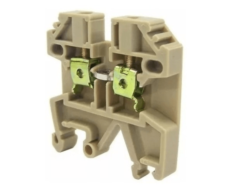 Conector de Passagem Poliamida Bege-lado