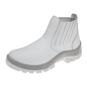 Bota Microfibra Elástico Bidensidade Bico De Plástico Branca 70B19GIBP Tamanho 40 CA 31396 Marluvas