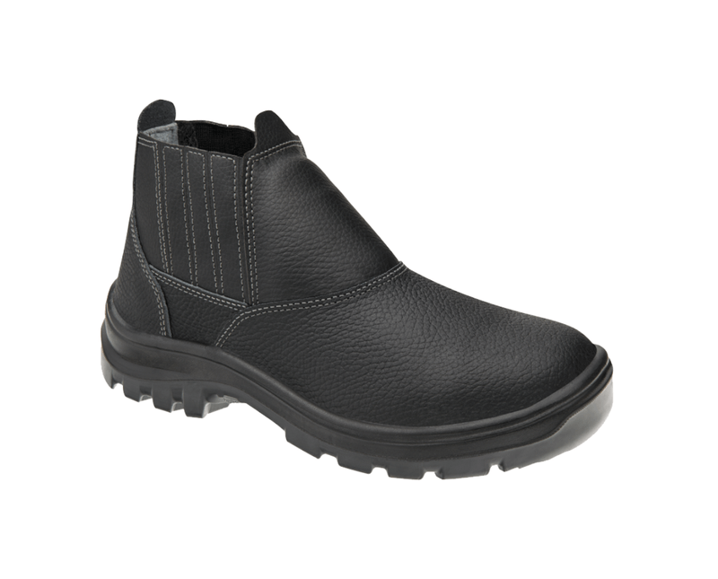 Bota Elástico Bidensidade Bico De Aço Preta 10VB48A Tamanho 38 CA 43339 Marluvas | Imagem ilustrativa - Posição semi lateral para esquerda