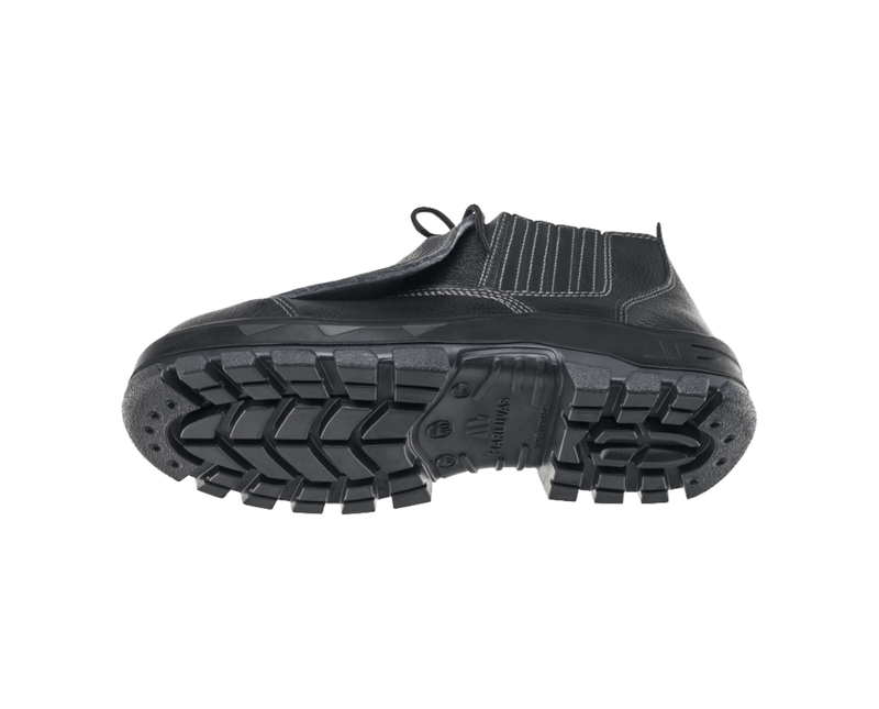 Bota Bico de Composite Palmilha Anti Perfurante Preta Marluvas - Imagem da sola do calçado