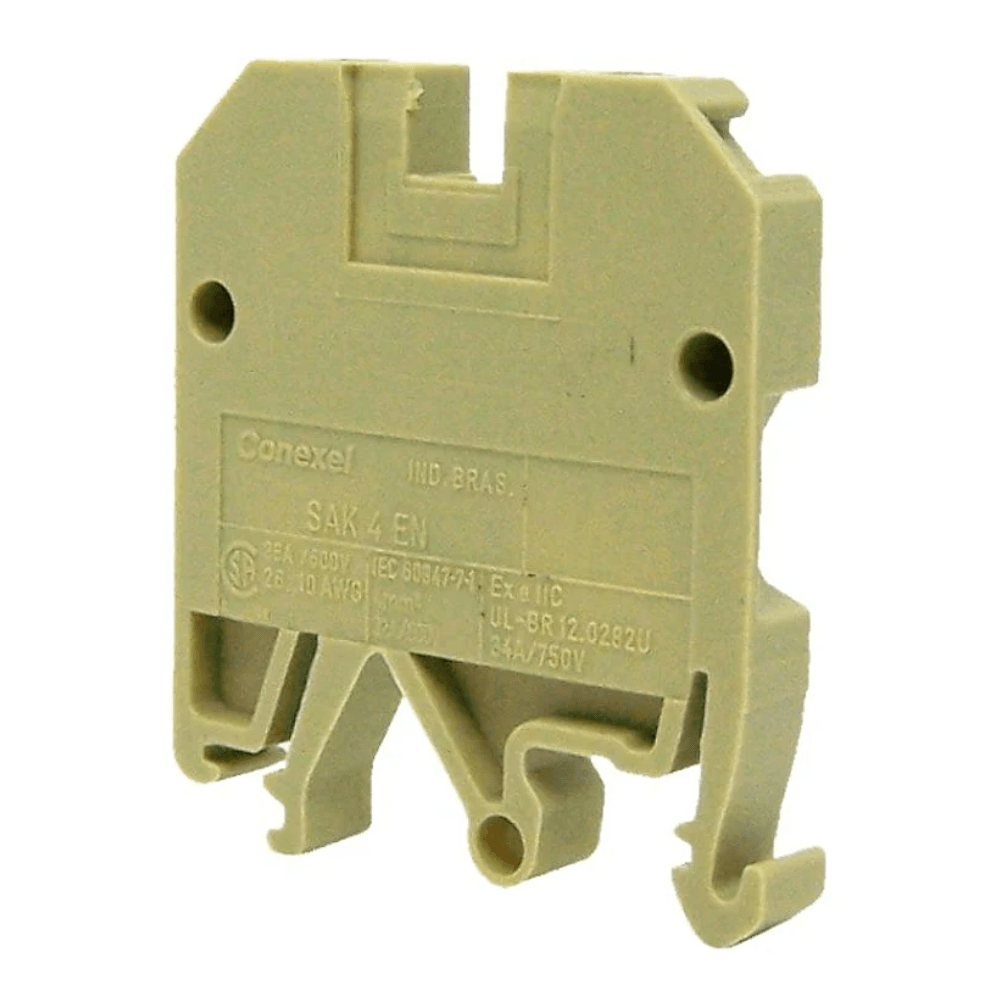 Conector Passagem Poliamida Bege 26a 2,50 Mm2 Sak SAK2.5ENPA