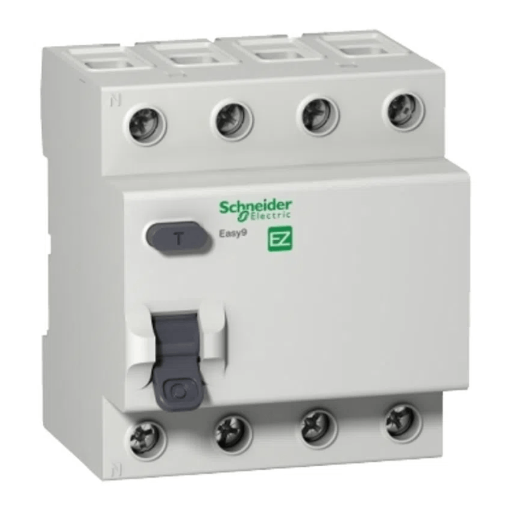 Interruptor Diferencial Residual Easy9 4P Schneider - Dimensional