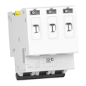 Disjuntor Mini Tripolar 50a 400VCA C 3KA - Lateral
