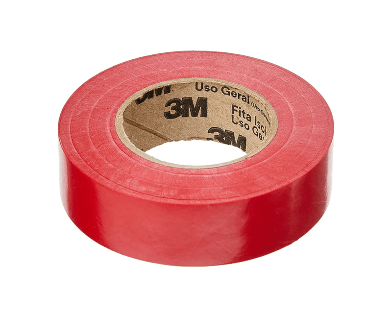 Fita Isolante Imperial Vermelha 18mm x 10M - Diagonal