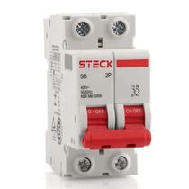 Disjuntor Bipolar 63A Mini 3KA 230/400VCA C SDD62C63 Steck