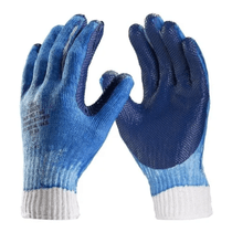 Luva Proteção Corte Algodão Látex Azul Antiderrapante Gladiador DA36105AZ Tamanho G CA 8082 DVS