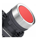 Botão Plástico Vermelho 22mm Impulso Schneider | Detalhes do Botão