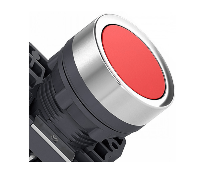 Botão Plástico Vermelho 22mm Impulso Schneider | Detalhes do Botão