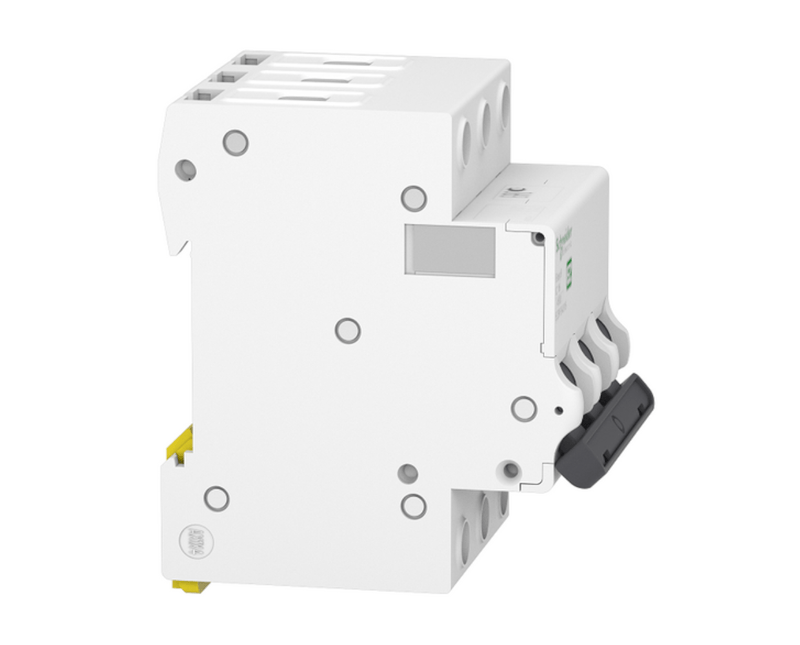 Disjuntor Mini Tripolar 32a 400VCA C 3KA Schneider | Imagem apliada lateral