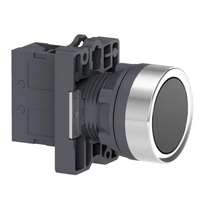 Botão Plástico Preto 22mm Impulso XA2EA21 Schneider