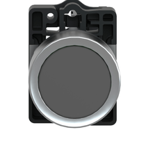 Botão Plástico Preto 22mm Impulso XA2EA21 Schneider