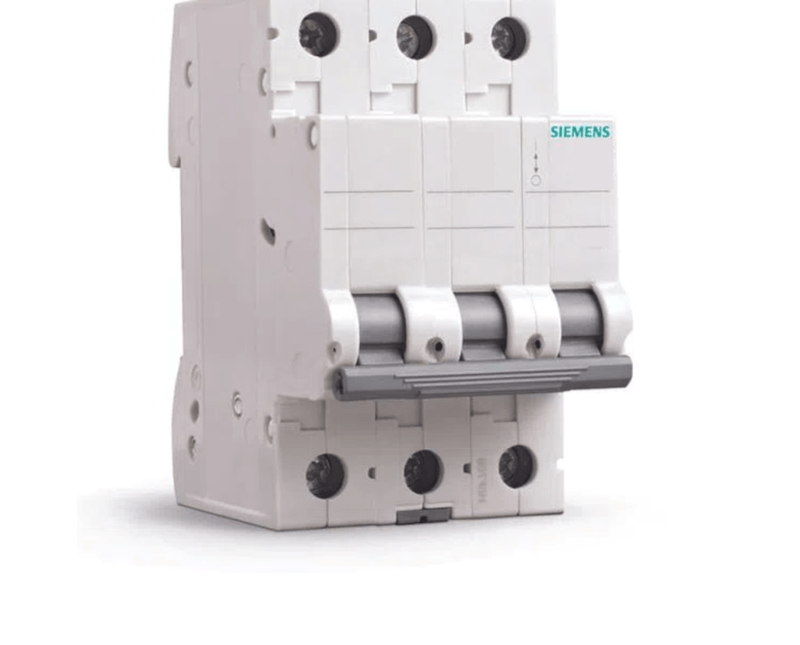 Disjuntor Mini Tripolar 80a 250/440VCA C 3KA - Siemens | Esquerdo