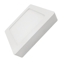 Luminária LED Comercial Plafon Quadrado Sobrepor Branco Bivolt 6400K 18W 03215 Ourolux