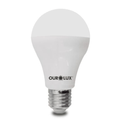Lâmpada LED Bulbo Bivolt Sensor de Luminosidade 9W Ourolux | Imagem ilustrativa - amplicada com inclinação para a esquerda.