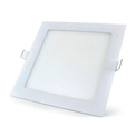 Luminária LED Comercial Plafon Quadrado Embutir Branco Bivolt 6400K 24W 03205 Ourolux | Imagem ilustrativa, peça posicionada com inclinação para a direita