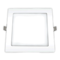 Luminária LED Comercial Plafon Quadrado Embutir Branco Bivolt 6400K 24W 03205 Ourolux | Imagem ilustrativa, peça ampliada da frente.