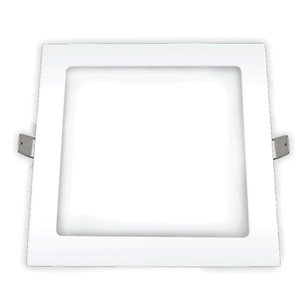 Luminária LED Branco Bivolt 2700K 18W | Ourolux - Dimensional