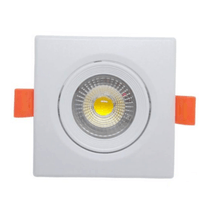 Luminária LED Comercial Spot Quadrada Embutir Branco Bivolt 3000k 5W 5603 Ourolux