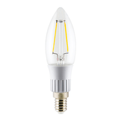 Lâmpada LED Vela E14 6000K Luz Branca Fria Bivolt 3W Fosca 20189 Ourolux