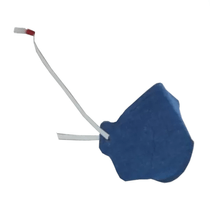 Respirador Descartável Dobrável 2 Painéis Azul Sem Válvula Pff1-S Maskface 515077 Air Safety