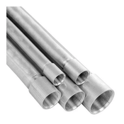 Eletroduto Rígido Metálico Aço Carbono Galvanizado Fogo Pesado Com 1 Luva 2,25mm 1/2 " Bsp 3000 Mm A - EG15 - APOLLO