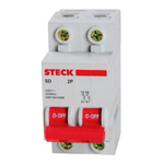 Disjuntor Bipolar 20A Mini 3KA 230/400VCA C SDD62C20 Steck - Imagem ilustrativa - expandida