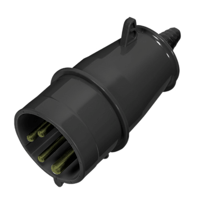 Plugue Industrial Macho Pa 3 Polos + Terra 63A 690V Preto N4575 ...