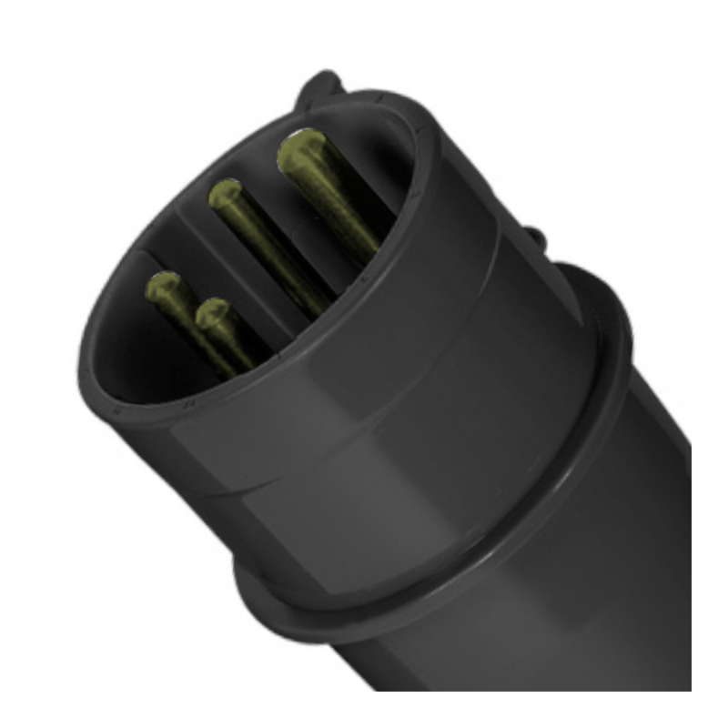 Plugue Industrial Macho Pa 3 Polos + Terra 63A 690V Preto N4575 ...