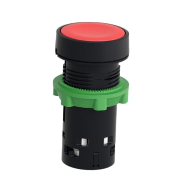 Botao Red Fac Vm 22Mm 1Nf Imp XB7NA42 - Schneider - Dimensional