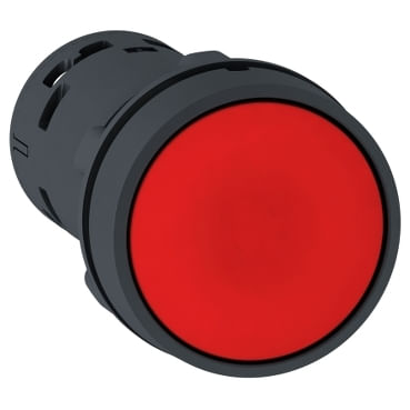Botao Red Fac Vm 22Mm 1Nf Imp XB7NA42 - Schneider - Dimensional