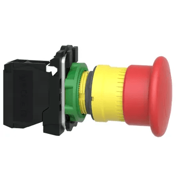 Botao Cog 40Mm Vm 22Mm 1Nf Soco XB5AT842 - Schneider - Dimensional
