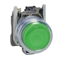 Botão Redondo Verde 22mm 600V 1NA Impulso Com Capa XB4BP31 Schneider