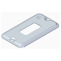 Tampa Metalica Condulete Alumínio Cinza 1 Posto VerticAlumínio 1/2 3/4"  NR01P E011000122 Wetzel