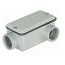 Condulete Alumínio C 1" BSP Cinza Com Tampa Com Vedação E002020040 Wetzel