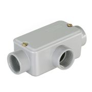 Condulete Alumínio T 1.1/2" BSP Cinza Com Tampa Com Vedação E002070060 Wetzel