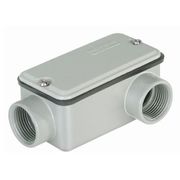 Condulete Alumínio E 1" BSP Cinza Com Tampa Com Vedação E002030040 Wetzel