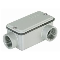 Condulete Alumínio E 1" BSP Cinza Com Tampa Com Vedação E002030040 Wetzel