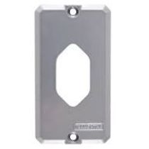 Tampa Metálica Condulete Alumínio Sem Pintura 1 Posto VerticAlumínio HexagonAlumínio 1/2 3/4" P/ 1 Tomada 56117036 Tramontina