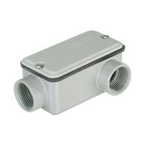 Condulete Alumínio LR 1" NPT Cinza Com Tampa Com Vedação E002062040 Wetzel